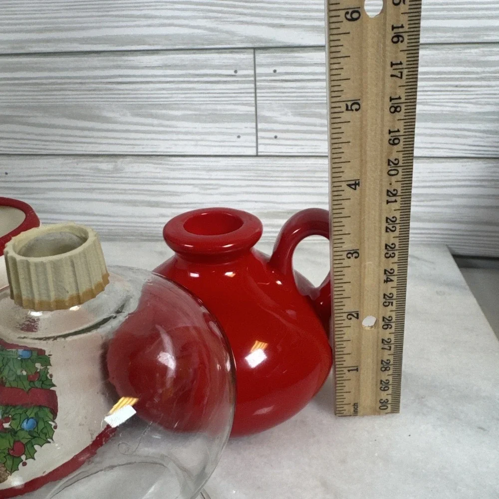 Candlelamp by Dreamlites, Red, Christmas Wreath